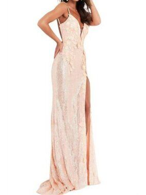green emerald velvet dress Jovani 63405